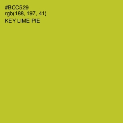 #BCC529 - Key Lime Pie Color Image