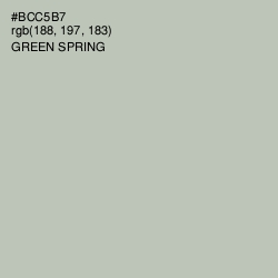 #BCC5B7 - Green Spring Color Image