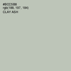 #BCC5B8 - Clay Ash Color Image