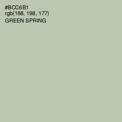 #BCC6B1 - Green Spring Color Image
