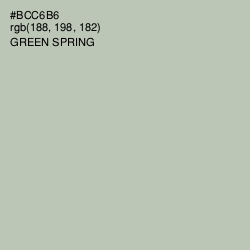 #BCC6B6 - Green Spring Color Image