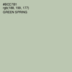 #BCC7B1 - Green Spring Color Image