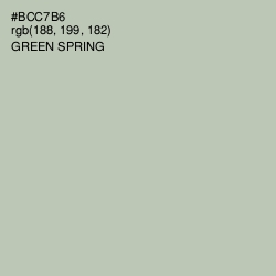 #BCC7B6 - Green Spring Color Image