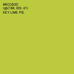 #BCCB3D - Key Lime Pie Color Image