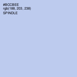 #BCCBEE - Spindle Color Image