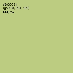 #BCCC81 - Feijoa Color Image