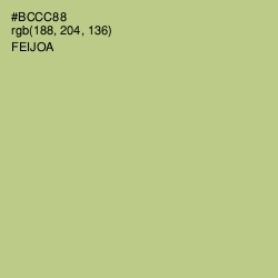 #BCCC88 - Feijoa Color Image