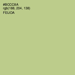 #BCCC8A - Feijoa Color Image