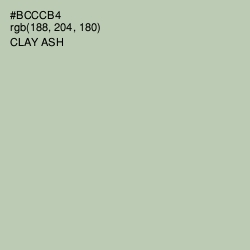 #BCCCB4 - Clay Ash Color Image