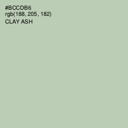 #BCCDB6 - Clay Ash Color Image
