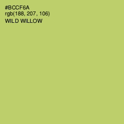 #BCCF6A - Wild Willow Color Image