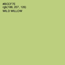 #BCCF7E - Wild Willow Color Image