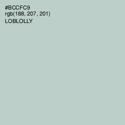 #BCCFC9 - Loblolly Color Image