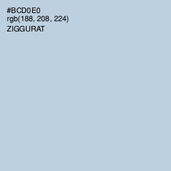 #BCD0E0 - Ziggurat Color Image