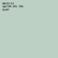 #BCD1C4 - Surf Color Image