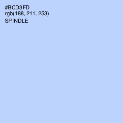 #BCD3FD - Spindle Color Image