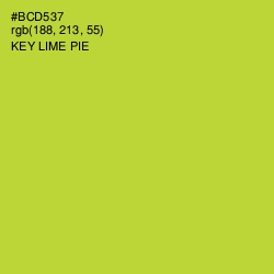 #BCD537 - Key Lime Pie Color Image