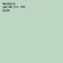 #BCD6C3 - Surf Color Image