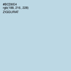 #BCD8E4 - Ziggurat Color Image