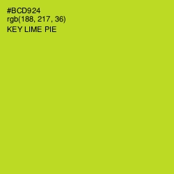 #BCD924 - Key Lime Pie Color Image