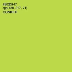 #BCD947 - Conifer Color Image