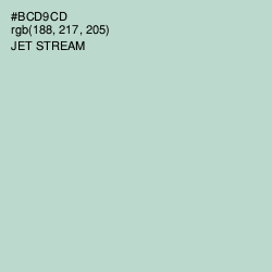 #BCD9CD - Jet Stream Color Image