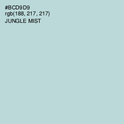 #BCD9D9 - Jungle Mist Color Image