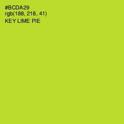 #BCDA29 - Key Lime Pie Color Image