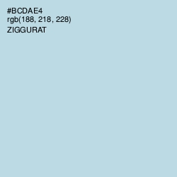 #BCDAE4 - Ziggurat Color Image