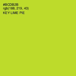 #BCDB2B - Key Lime Pie Color Image