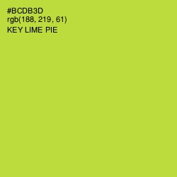 #BCDB3D - Key Lime Pie Color Image