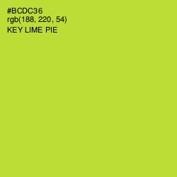 #BCDC36 - Key Lime Pie Color Image