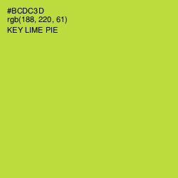 #BCDC3D - Key Lime Pie Color Image