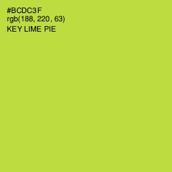 #BCDC3F - Key Lime Pie Color Image