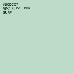 #BCDCC7 - Surf Color Image