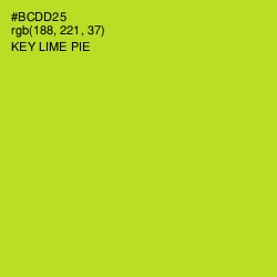 #BCDD25 - Key Lime Pie Color Image