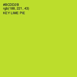 #BCDD2B - Key Lime Pie Color Image