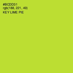 #BCDD31 - Key Lime Pie Color Image