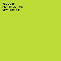 #BCDD35 - Key Lime Pie Color Image