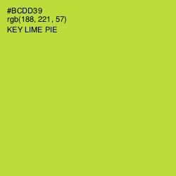 #BCDD39 - Key Lime Pie Color Image