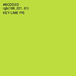 #BCDD3D - Key Lime Pie Color Image