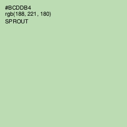 #BCDDB4 - Gum Leaf Color Image