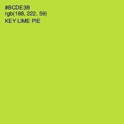 #BCDE3B - Key Lime Pie Color Image