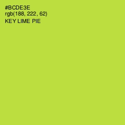 #BCDE3E - Key Lime Pie Color Image