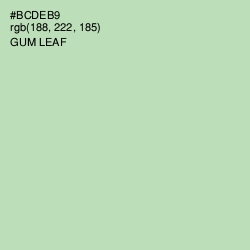 #BCDEB9 - Gum Leaf Color Image