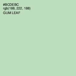 #BCDEBC - Gum Leaf Color Image
