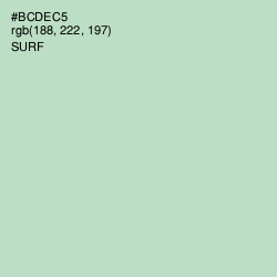 #BCDEC5 - Surf Color Image