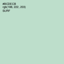 #BCDECB - Surf Color Image
