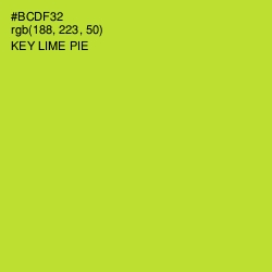 #BCDF32 - Key Lime Pie Color Image