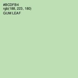 #BCDFB4 - Gum Leaf Color Image
